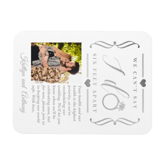 Sechs Meter später Hochzeitstag Magnet (Horizontal)