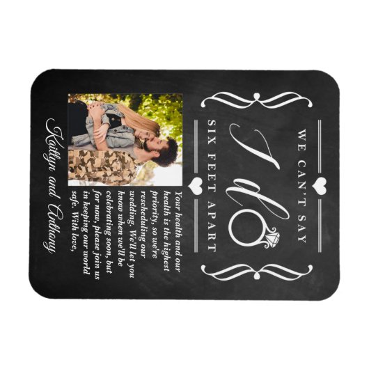 Sechs Meter später Hochzeitstag Magnet (Horizontal)