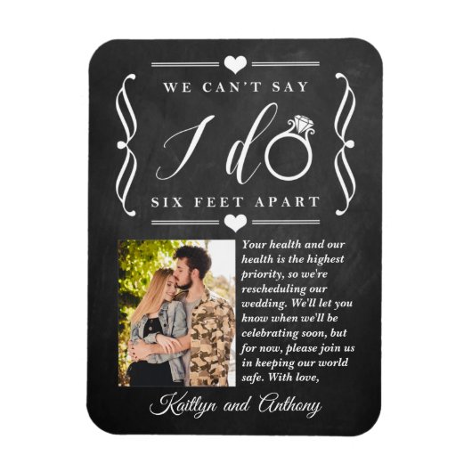 Sechs Meter später Hochzeitstag Magnet (Vertikal)