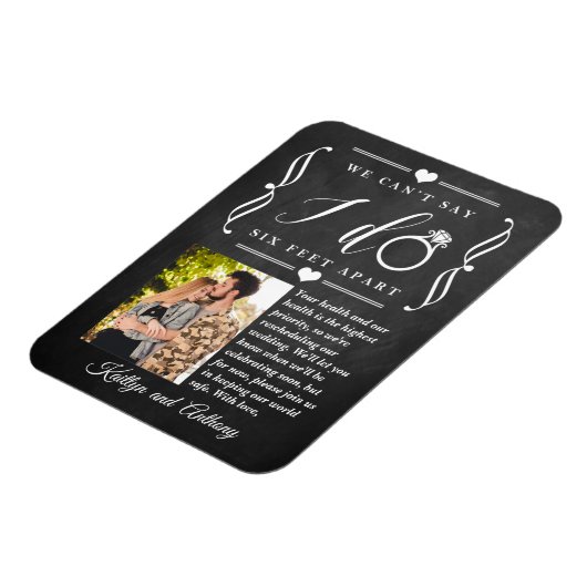 Sechs Meter später Hochzeitstag Magnet (Linke Seite)