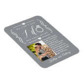 Sechs Meter später Hochzeitstag Magnet (Rechte Seite)