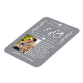 Sechs Meter später Hochzeitstag Magnet (Linke Seite)