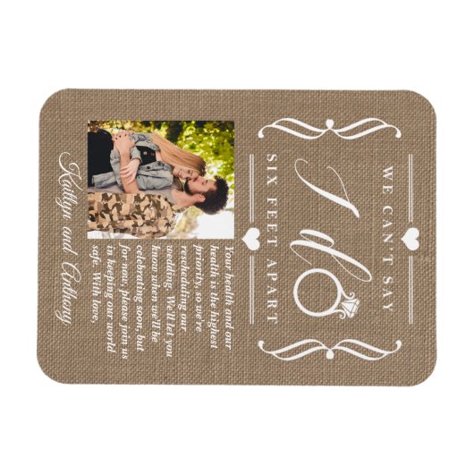 Sechs Meter später Hochzeitstag Magnet (Horizontal)