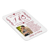 Sechs Meter später Hochzeitstag Magnet (Rechte Seite)