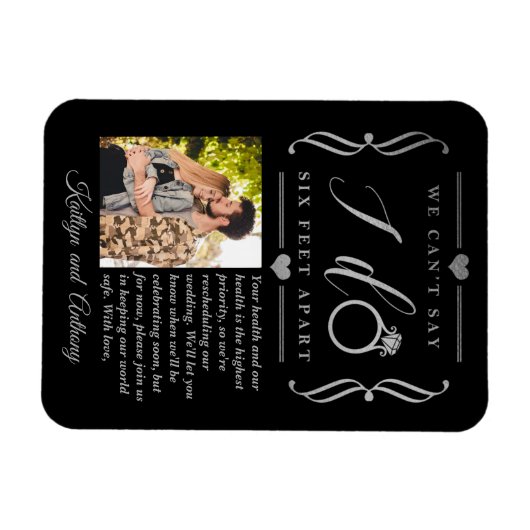 Sechs Meter später Hochzeitstag Magnet (Horizontal)