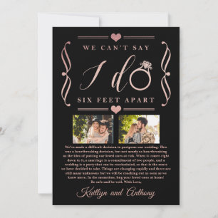 Sechs Meter später Hochzeitstag Save The Date