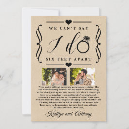 Sechs Meter später Hochzeitstag Save The Date