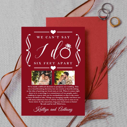 Sechs Meter später Hochzeitstag Save The Date