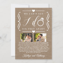 Sechs Meter später Hochzeitstag Save The Date