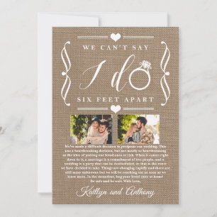 Sechs Meter später Hochzeitstag Save The Date