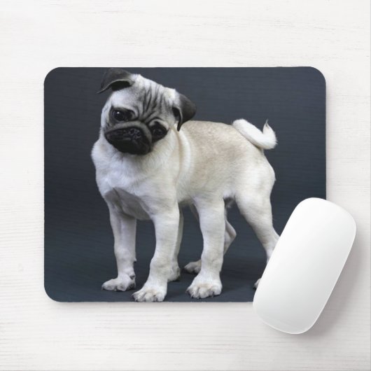 Sechs mit Beinen versehener Mops Mousepad (Mit Mouse)