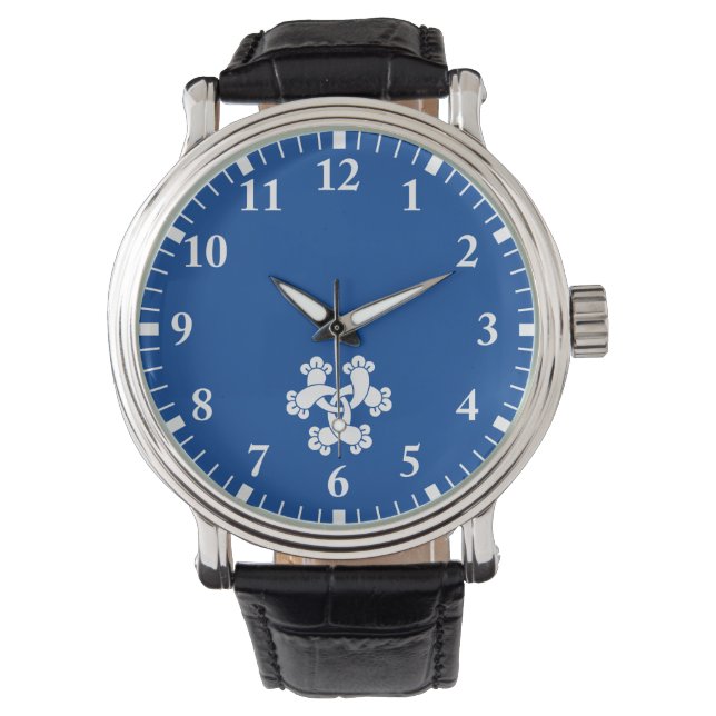 Sechs miteinander verschließbare Nelken Armbanduhr (Vorderseite)