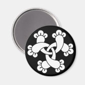 Sechs miteinander verschließbare Nelken Magnet (Vorderseite/Rückseite)