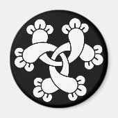 Sechs miteinander verschließbare Nelken Magnet (Vorne)