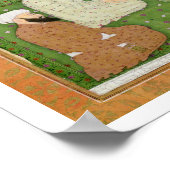 Sechs muslimische heilige Männer sitzen auf einer  Poster (Ecke)