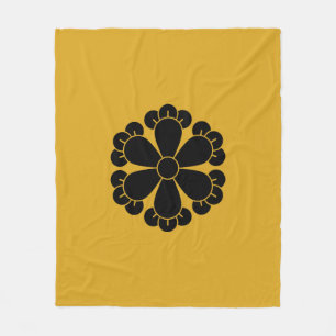 Sechs Nelken Fleecedecke