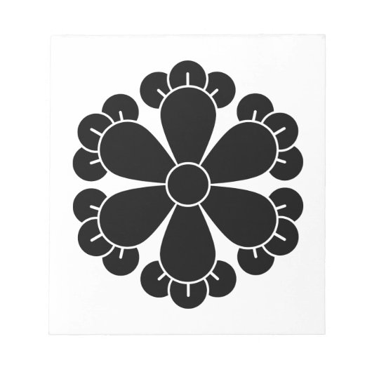 Sechs Nelken Notizblock (Vorderseite)