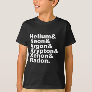 Sechs Noble-Gase in der Periodischen Elementübersi T-Shirt