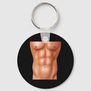 Sechs-Pack für Krafttraining zur Bodybuilding Schlüsselanhänger