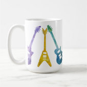 Sechs positiv E-Gitarren Kaffeetasse (Links)