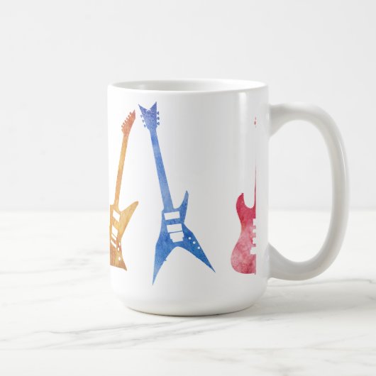 Sechs positiv E-Gitarren Kaffeetasse (Rechts)