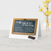 Sechs Prinzipien des Wrestlings Karte (Gelbe Blume)