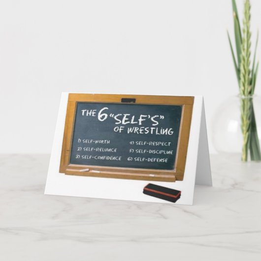 Sechs Prinzipien des Wrestlings Karte (Vorderseite)