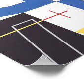 Sechs Räume mit Kreuzungen | Sophie Taeuber-Arp | Poster (Ecke)