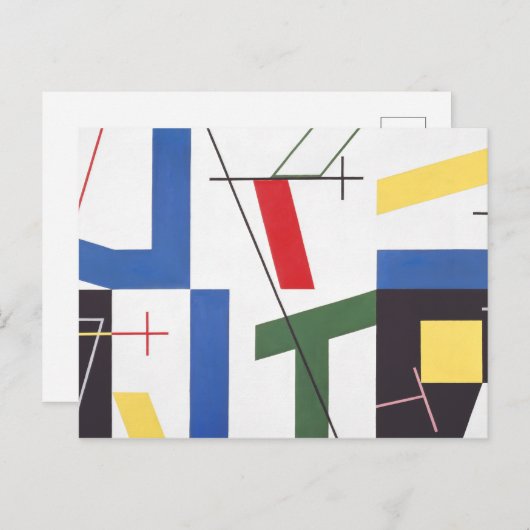 Sechs Räume mit Kreuzungen | Sophie Taeuber-Arp | Postkarte (Vorne/Hinten)