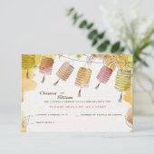 Sechs RSVP-Karten Einladung (Stehend Vorderseite)