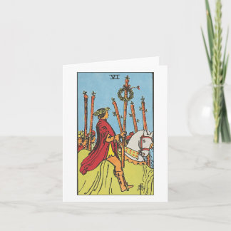Sechs Ruder - Rider Waite Smith Tarot Karte