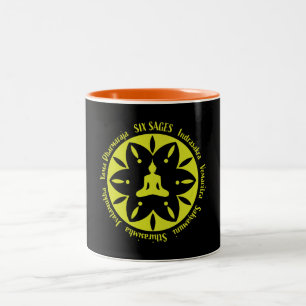 Sechs Sages Samara buddhistische Religion Zweifarbige Tasse