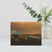 Sechs Satelliten in Folge Postkarte (Stehend Vorderseite)