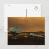Sechs Satelliten in Folge Postkarte (Vorne/Hinten)