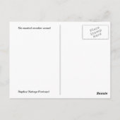 Sechs Schiff aus gemachtetem Holz Postkarte (Rückseite)