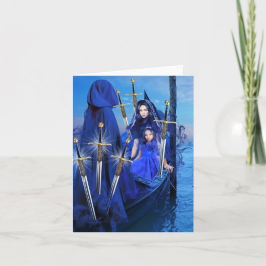 Sechs Schwerter Karte (Vorderseite)