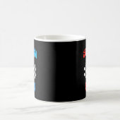 Sechs sieben 67 bruh 6 7 meme ben franklin dabbing kaffeetasse (Mittel)