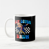 Sechs sieben 67 bruh 6 7 meme ben franklin dabbing kaffeetasse (Links)