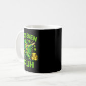 Sechs sieben 67 bruh 6 7 Meme lustig St. Patricks  Kaffeetasse (Vorderseite Links)