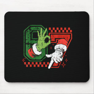 Sechs Sieben 67 Lustiger Weihnachtsmeme Humor Tren Mousepad