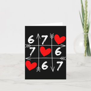 Sechs Sieben 67 Meme 6 7 Valentinstag Herz Männer  Karte