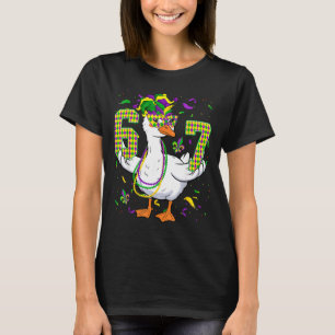 Sechs Sieben 67 Meme Gans mit Narrenhut & Perle T-Shirt