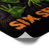 Sechs Sieben 67 Meme Halloween Hexe 6 7 Poster (Ecke)