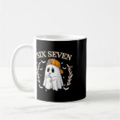Sechs Sieben 67 Meme Lustiger Geist Halloween 6 7 Kaffeetasse (Links)