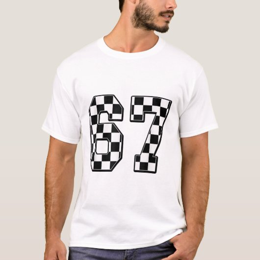 Sechs Sieben 67 Meme Nummer 67 T-Shirt (Vorderseite)
