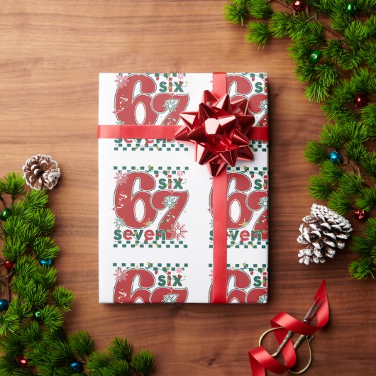Sechs Sieben 67 Meme Xmas Weihnachten Geschenkpapi Geschenkpapier (Feiertagsgeschenk)