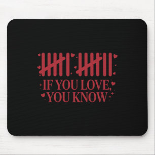 Sechs Sieben 67 Valentinstag Liebe Wenn du zählen Mousepad