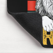 Sechs Sieben 6 7 67 Meme Lustiger Löwe Retro Vinta Mousepad (Ecke)