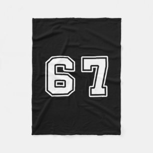 Sechs Sieben 6 7 Meme 67 Fleecedecke