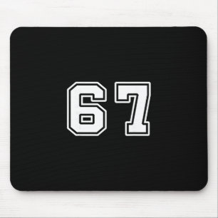 Sechs Sieben 6 7 Meme 67 Mousepad